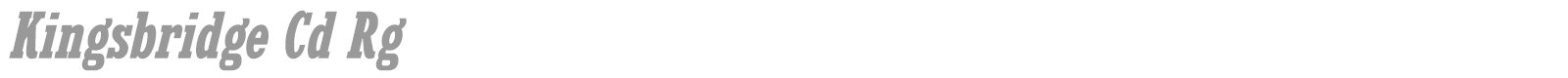 Kingsbridge font preview
